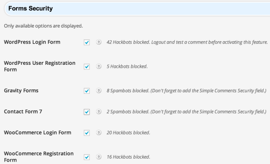 Forms Security