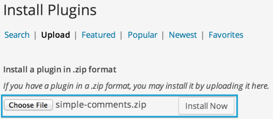 Install WordPress Plugin Button